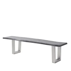 Outlet Naturkantenbank in Akazie Grau - Cortessa Sitzbank