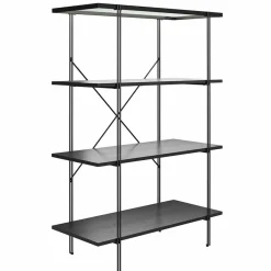 Outlet Offenes Regal mit Rillenstruktur Glas Boden - Pluggia Regale