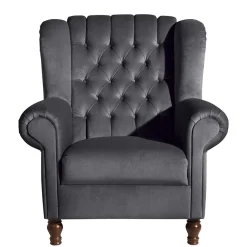 Clearance Ohrenbackensessel im Chesterfield Style - Troyes Sessel