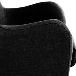 Outlet Ohrenbackensessel in Schwarz Stoffbezug - Grazy Sessel