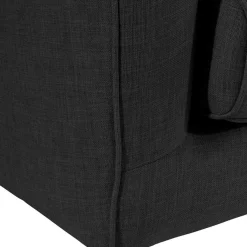 Outlet Ohrenbackensessel in Schwarz Stoffbezug - Grazy Sessel