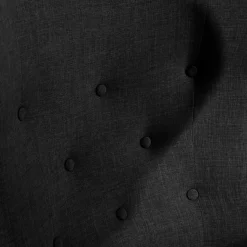 Outlet Ohrenbackensessel in Schwarz Stoffbezug - Grazy Sessel