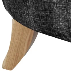 Outlet Ohrenbackensessel in Schwarz Stoffbezug - Grazy Sessel