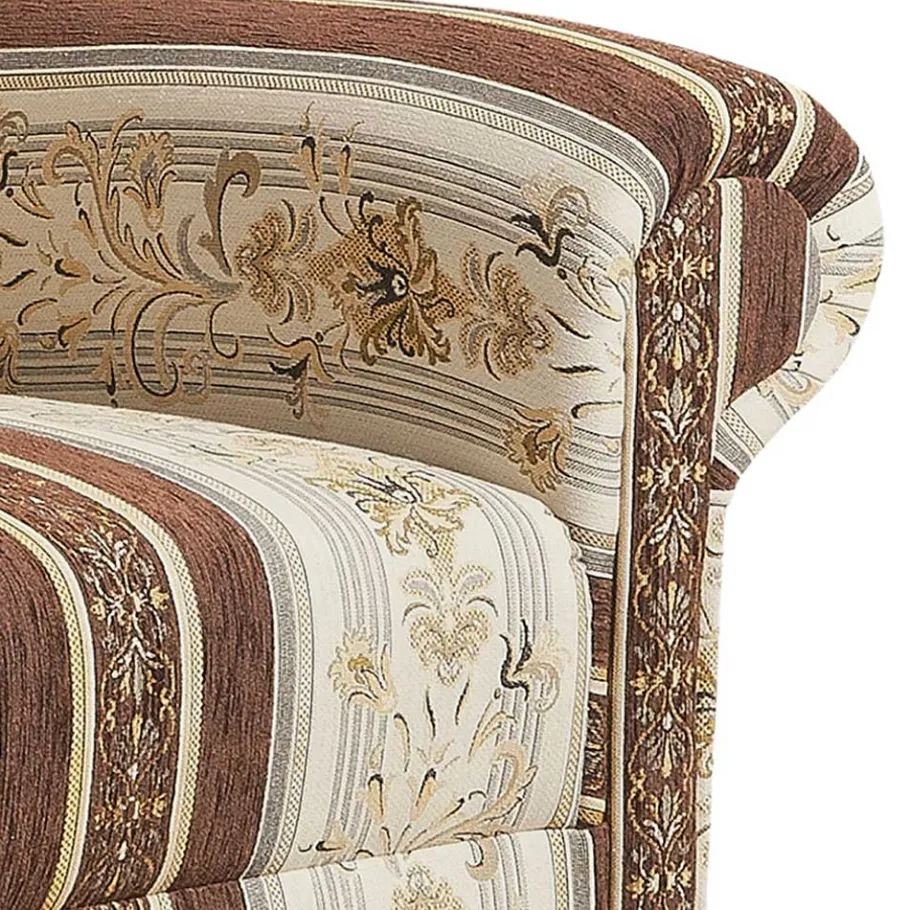 Sale Ohrenbackensessel mit Streifen und Ornamenten - Etrinas Sessel
