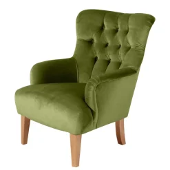 Best Ohren-Polstersessel in Oliv Grün - Borgetto Sessel