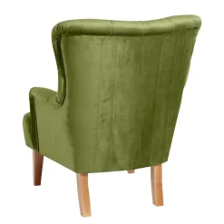 Best Ohren-Polstersessel in Oliv Grün - Borgetto Sessel