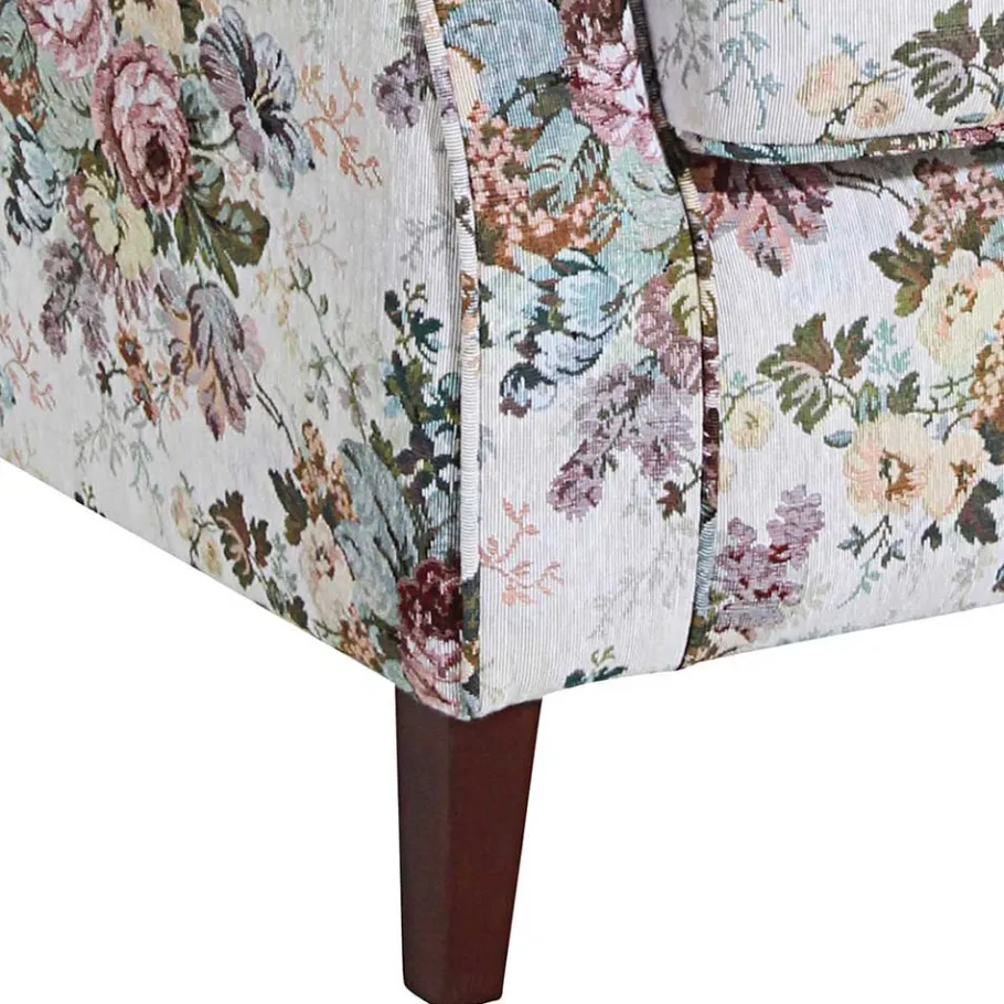 Sale Ohrensessel mit Blumen im Landhausstil - Masure Sessel