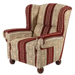 Best Ohrensessel mit Streifen und Ornamenten - Basento Sessel