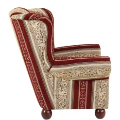 Best Ohrensessel mit Streifen und Ornamenten - Basento Sessel