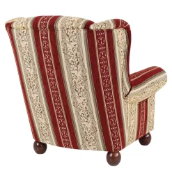 Best Ohrensessel mit Streifen und Ornamenten - Basento Sessel