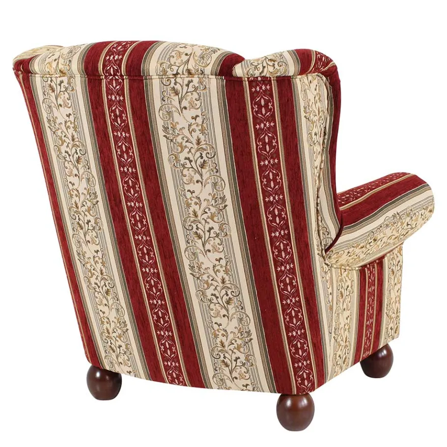 Best Ohrensessel mit Streifen und Ornamenten - Basento Sessel