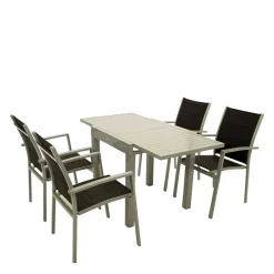 Best Outdoor Tisch mit Armlehnenstühlen - Ashford (fünfteilig) Sitzgruppe