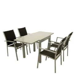 Best Outdoor Tisch mit Armlehnenstühlen - Ashford (fünfteilig) Sitzgruppe