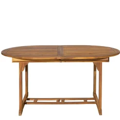 Outlet Ovale Gartentisch Gruppe für vier Personen - Nevuz (fünfteilig) Sitzgruppe