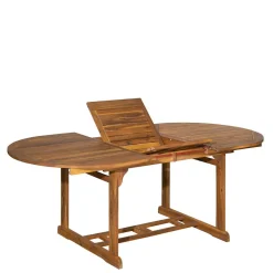 Outlet Ovale Gartentisch Gruppe für vier Personen - Nevuz (fünfteilig) Sitzgruppe