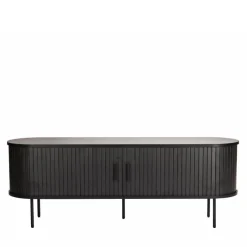 Best Ovales TV-Lowboard mit Schiebetüren - Lurymav Tv & Hifi-Möbel|Lowboards