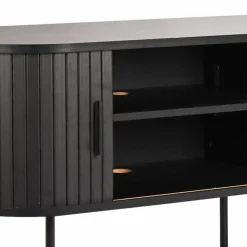 Best Ovales TV-Lowboard mit Schiebetüren - Lurymav Tv & Hifi-Möbel|Lowboards