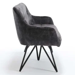 Sale Polsterbank mit Armlehnen in Anthrazit - Mascaro Sitzbank