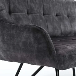 Sale Polsterbank mit Armlehnen in Anthrazit - Mascaro Sitzbank