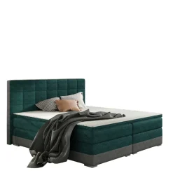 Best Polsterbett in Dunkelgrün und Grau - Susana Betten