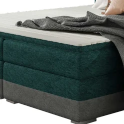 Best Polsterbett in Dunkelgrün und Grau - Susana Betten
