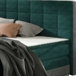 Best Polsterbett in Dunkelgrün und Grau - Susana Betten
