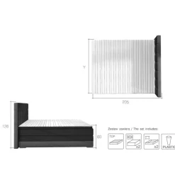 Best Polsterbett in Dunkelgrün und Grau - Susana Betten