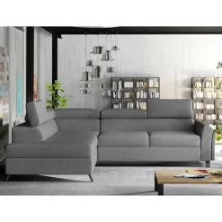 Clearance Polsterecke mit Schlaffunktion in Grau - Downforce Betten|Sofas