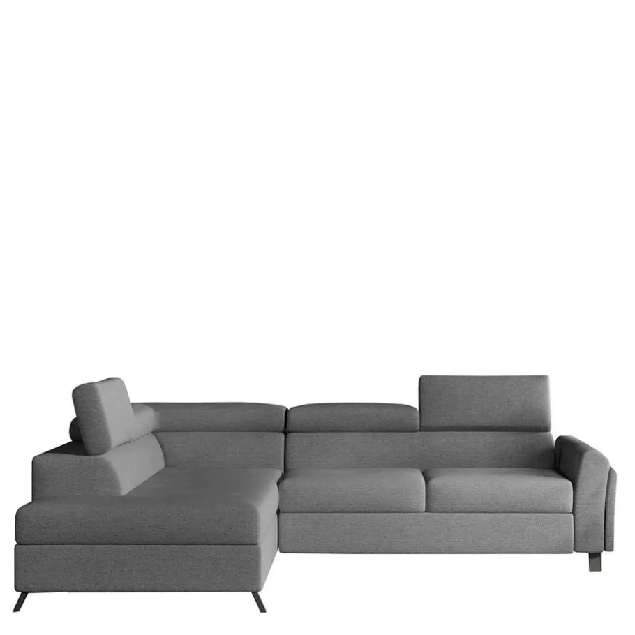 Clearance Polsterecke mit Schlaffunktion in Grau - Downforce Betten|Sofas