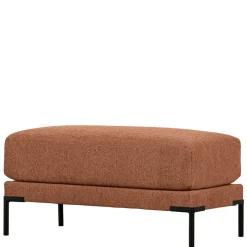 Best Polsterhocker aus Chenille in Rostbraun - Brixx Hocker