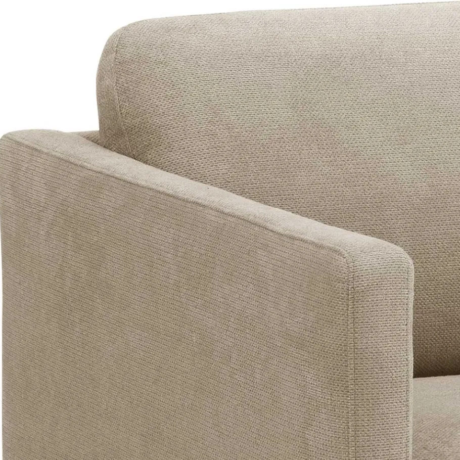 Best Polstersessel in Beige mit Schwarz - Roco Sessel