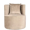 Polstersessel in Beige Velours - Sealand Sessel