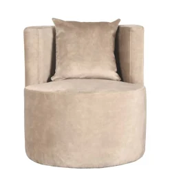 Polstersessel in Beige Velours - Sealand Sessel