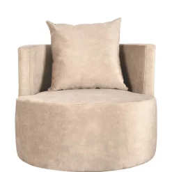 Polstersessel in Beige Velours - Sealand Sessel