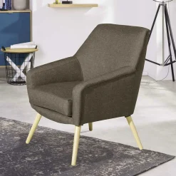 Sale Polstersessel in Beigegrau Stoff - Jonas Sessel