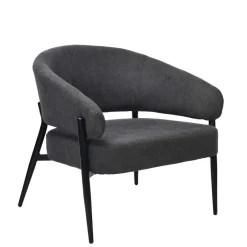 Best Polstersessel in Dunkelgrau Strukturstoff - Deff Sessel