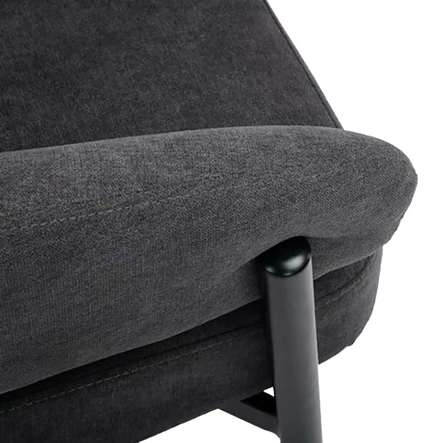 Best Polstersessel in Dunkelgrau Strukturstoff - Deff Sessel