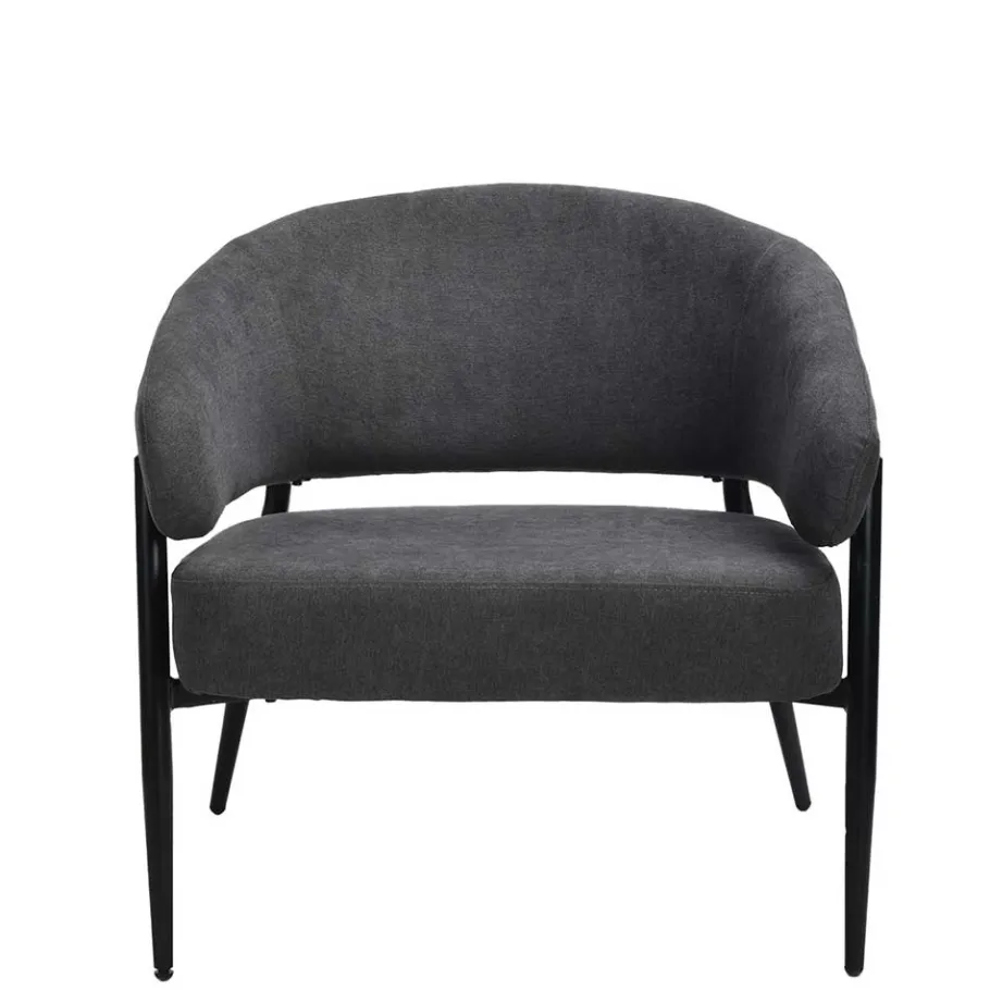 Best Polstersessel in Dunkelgrau Strukturstoff - Deff Sessel