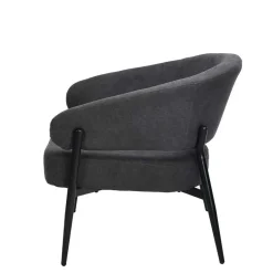 Best Polstersessel in Dunkelgrau Strukturstoff - Deff Sessel