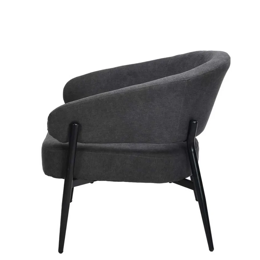 Best Polstersessel in Dunkelgrau Strukturstoff - Deff Sessel