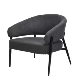 Best Polstersessel in Dunkelgrau Strukturstoff - Deff Sessel