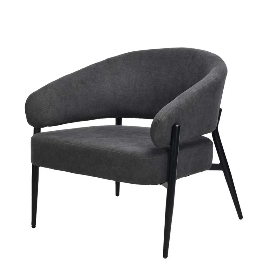 Best Polstersessel in Dunkelgrau Strukturstoff - Deff Sessel