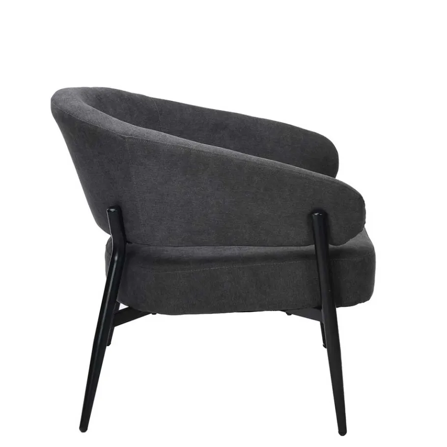 Best Polstersessel in Dunkelgrau Strukturstoff - Deff Sessel