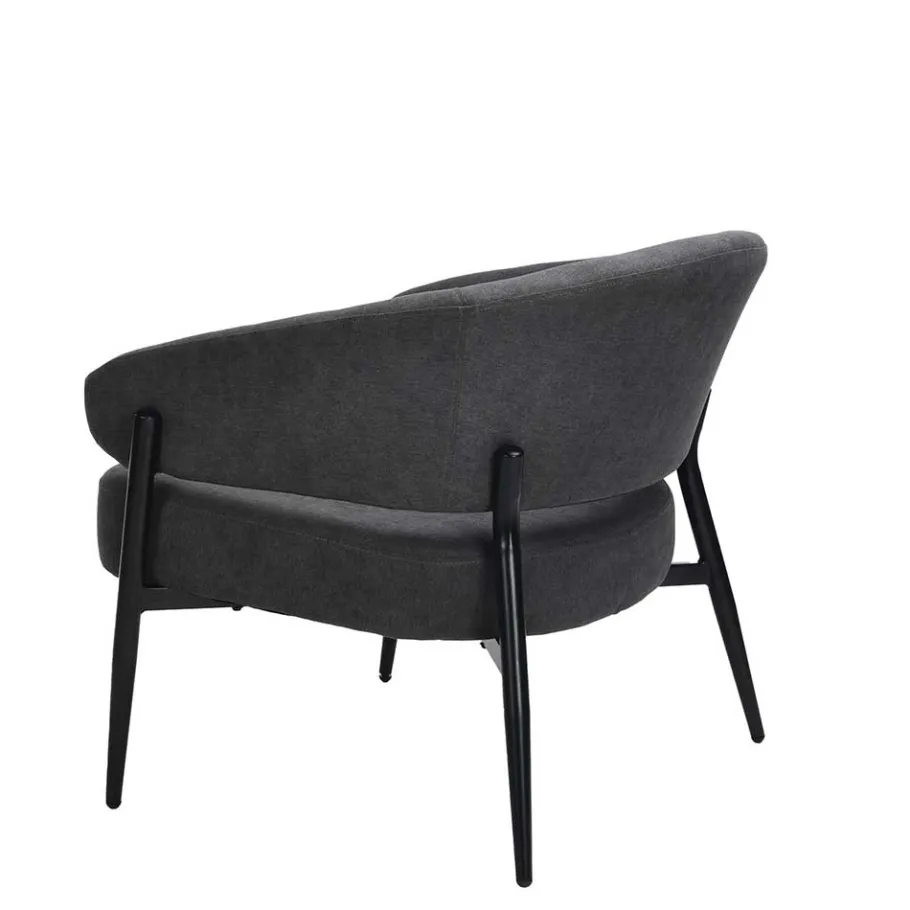 Best Polstersessel in Dunkelgrau Strukturstoff - Deff Sessel