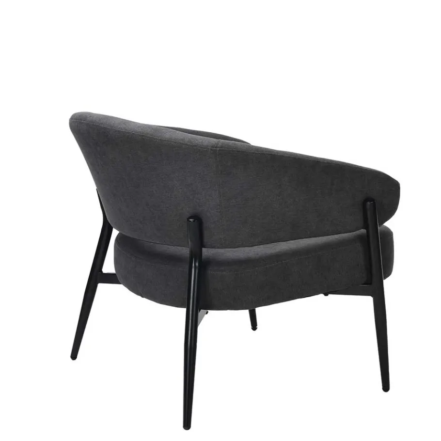 Best Polstersessel in Dunkelgrau Strukturstoff - Deff Sessel