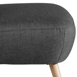 Polstersessel in Dunkelgrau Stoff - Cahira Sessel