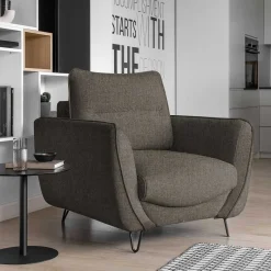 Sale Polstersessel in Graubraun meliert - Milor Sessel