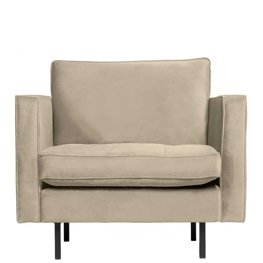 Sale Polstersessel in Khaki Samt - Afeiro Sessel