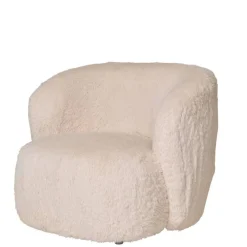 Sale Polstersessel in Offwhite Webplüsch - Eddy Sessel