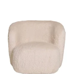 Sale Polstersessel in Offwhite Webplüsch - Eddy Sessel